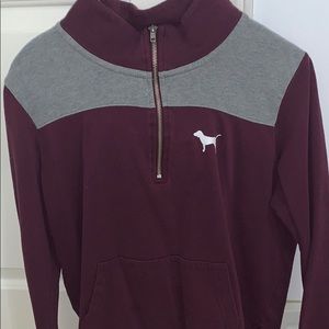 cute pink zip sweatshirt